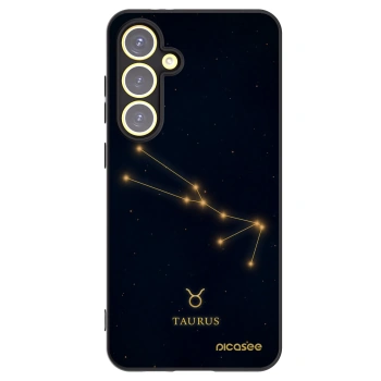 Picasee Μαύρη θήκη σιλικόνης για Samsung Galaxy S24 FE S721B - TAURUS