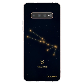 Picasee διαφανής θήκη σιλικόνης Samsung Galaxy S10 Plus G975 - TAURUS