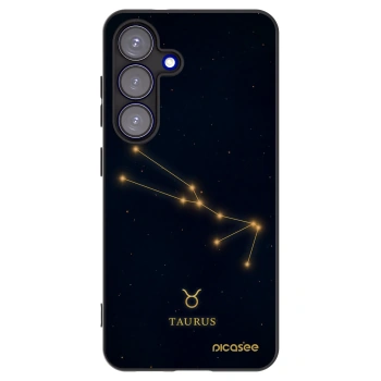 Picasee Μαύρη θήκη σιλικόνης για Samsung Galaxy S25 5G - TAURUS