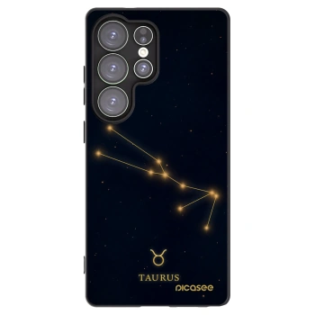 Picasee Μαύρη θήκη σιλικόνης για Samsung Galaxy S25 Ultra 5G - TAURUS