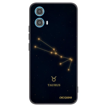 Picasee Μαύρη θήκη σιλικόνης για Motorola Moto G34 5G - TAURUS