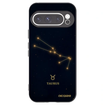 Picasee Μαύρη θήκη σιλικόνης για Google Pixel 9 Pro - TAURUS