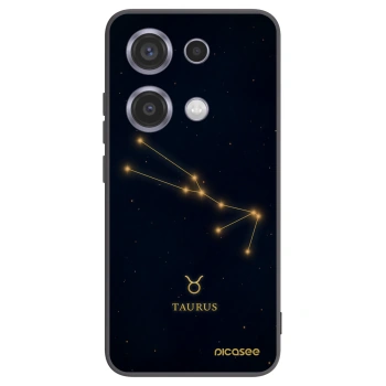 Picasee Μαύρη θήκη σιλικόνης για Xiaomi Redmi Note 14S - TAURUS