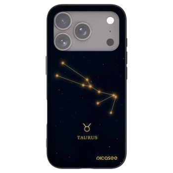 Picasee Μαύρη θήκη σιλικόνης για Apple iPhone 17 Pro - TAURUS