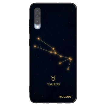 Picasee Μαύρη θήκη σιλικόνης για Samsung Galaxy A70 A705F - TAURUS