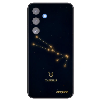 Picasee Μαύρη θήκη σιλικόνης για Samsung Galaxy S25 FE 5G - TAURUS