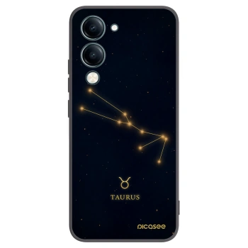 Picasee Μαύρη θήκη σιλικόνης για Vivo Y29s 5G - TAURUS