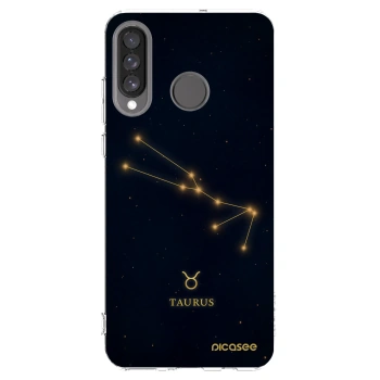 Picasee διαφανής θήκη σιλικόνης Huawei P30 Lite - TAURUS