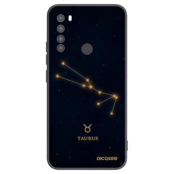Picasee Μαύρη θήκη σιλικόνης για Xiaomi Redmi Note 8 - TAURUS