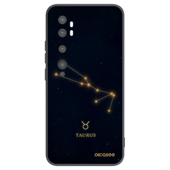 Picasee Μαύρη θήκη σιλικόνης για Xiaomi Mi Note 10 (Pro) - TAURUS
