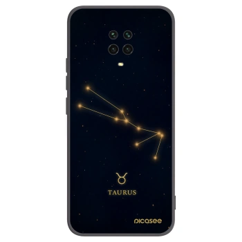Picasee Μαύρη θήκη σιλικόνης για Xiaomi Redmi Note 9S - TAURUS