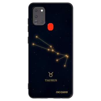 Picasee Μαύρη θήκη σιλικόνης για Samsung Galaxy A21s - TAURUS