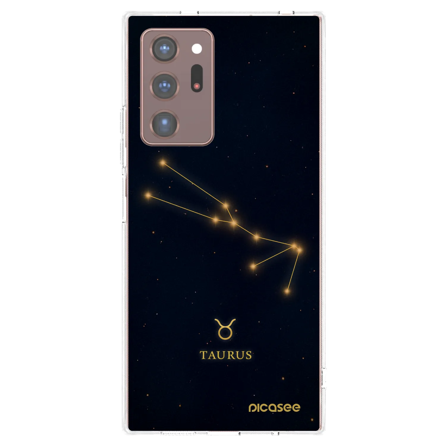 Picasee διαφανής θήκη σιλικόνης Samsung Galaxy Note 20 Ultra - TAURUS