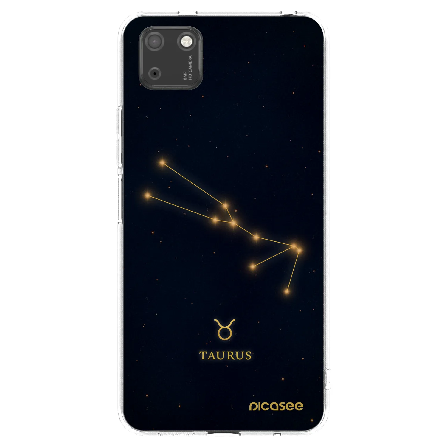 Picasee διαφανής θήκη σιλικόνης Huawei Y5P - TAURUS