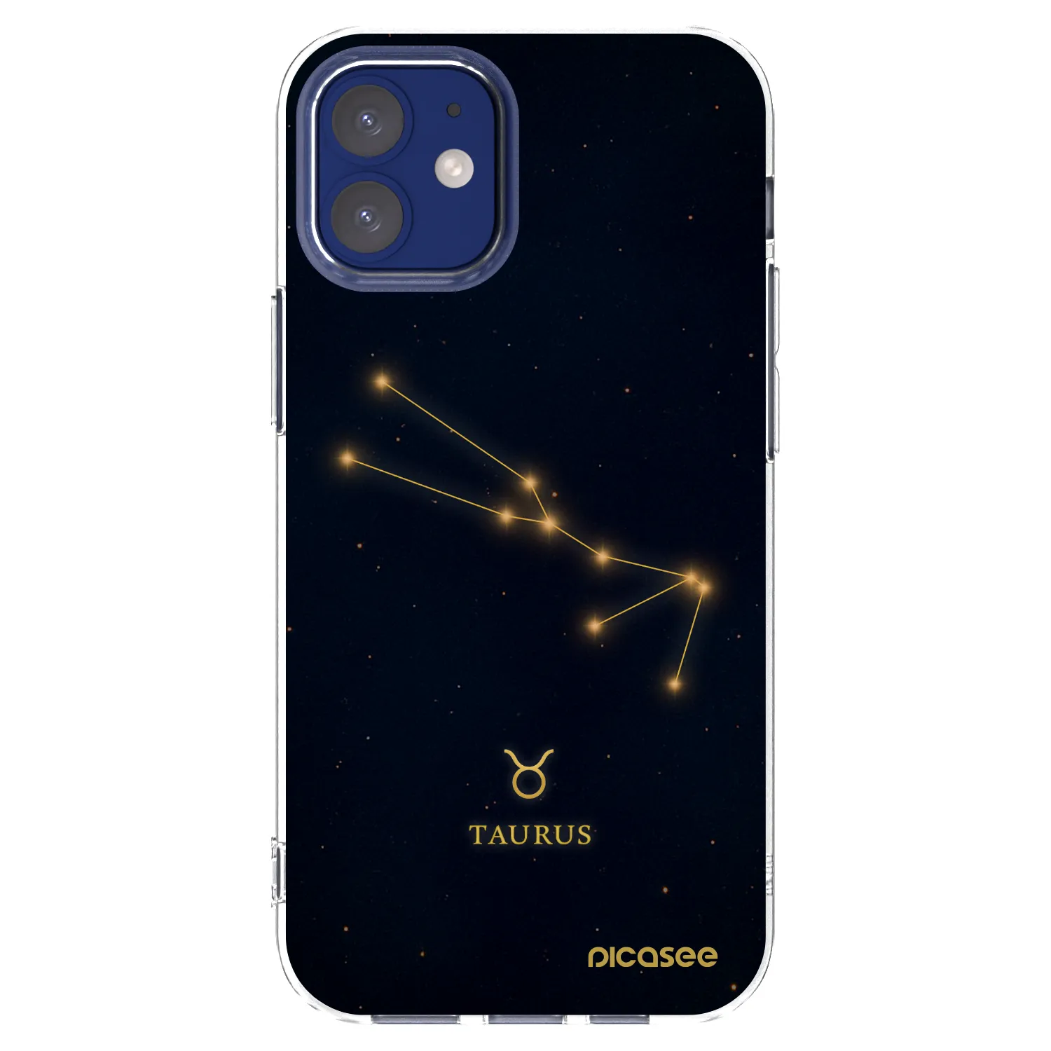 Picasee διαφανής θήκη σιλικόνης Apple iPhone 12 mini - TAURUS