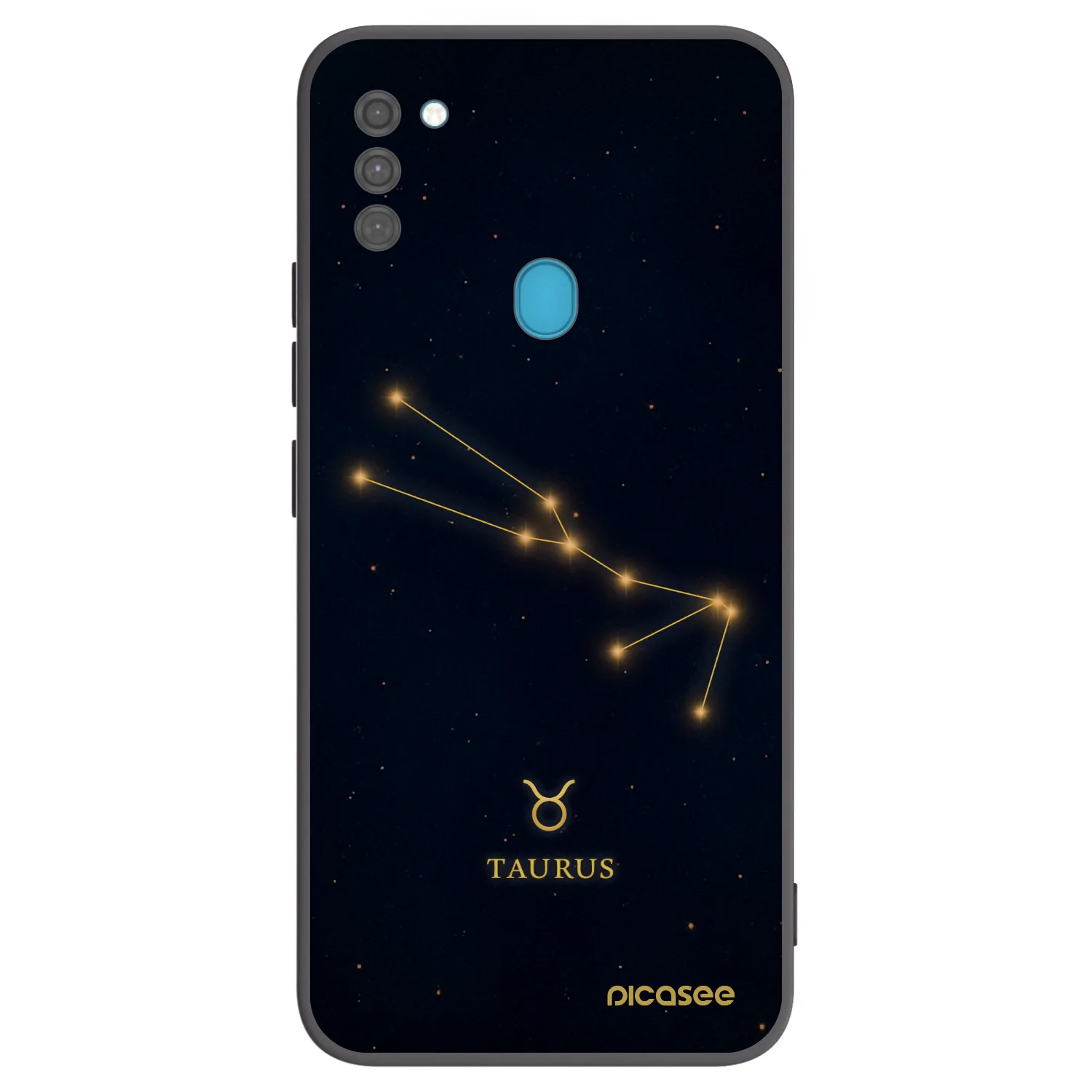 Picasee Μαύρη θήκη σιλικόνης για Samsung Galaxy M11 - TAURUS