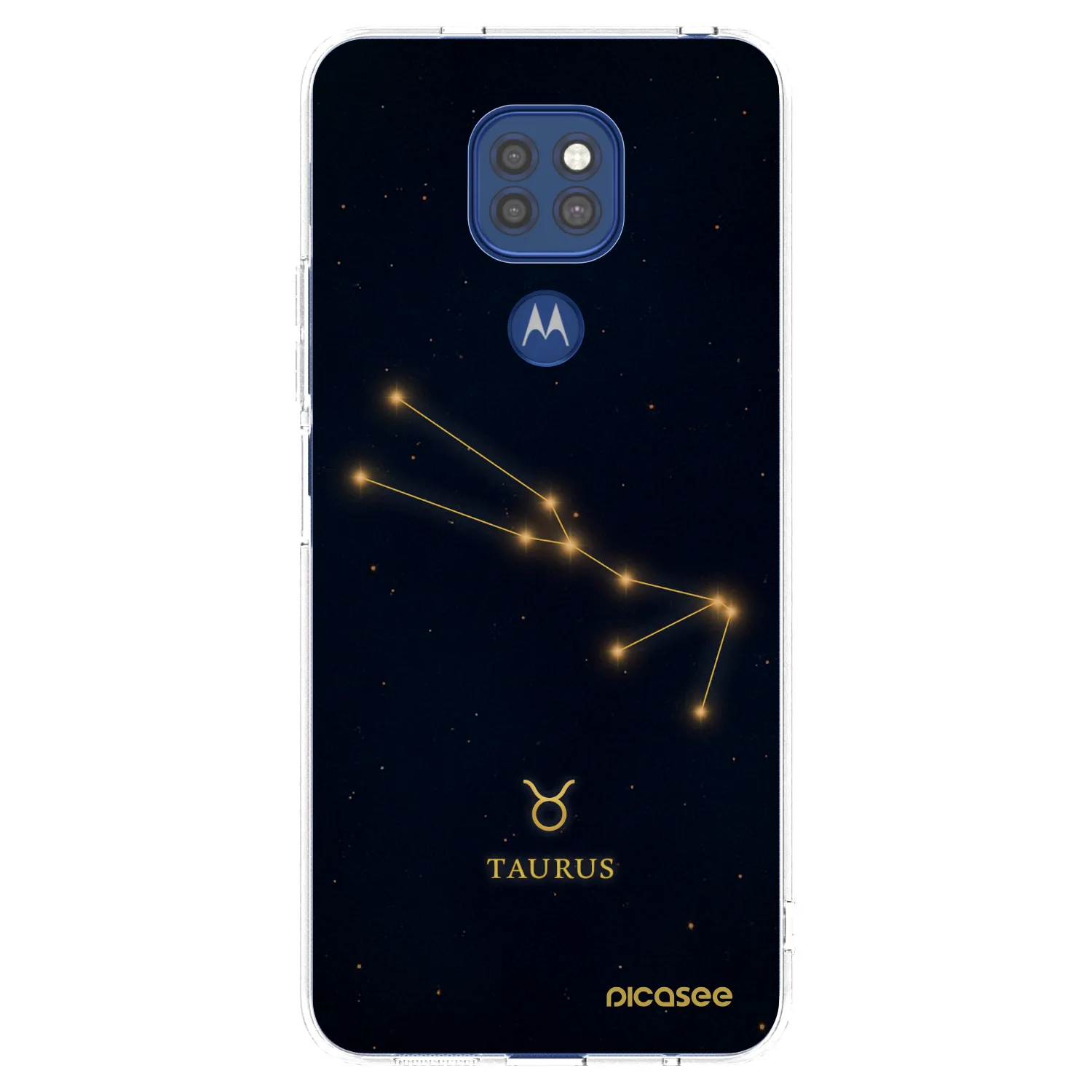 Picasee διαφανής θήκη σιλικόνης Motorola Moto G9 Play - TAURUS