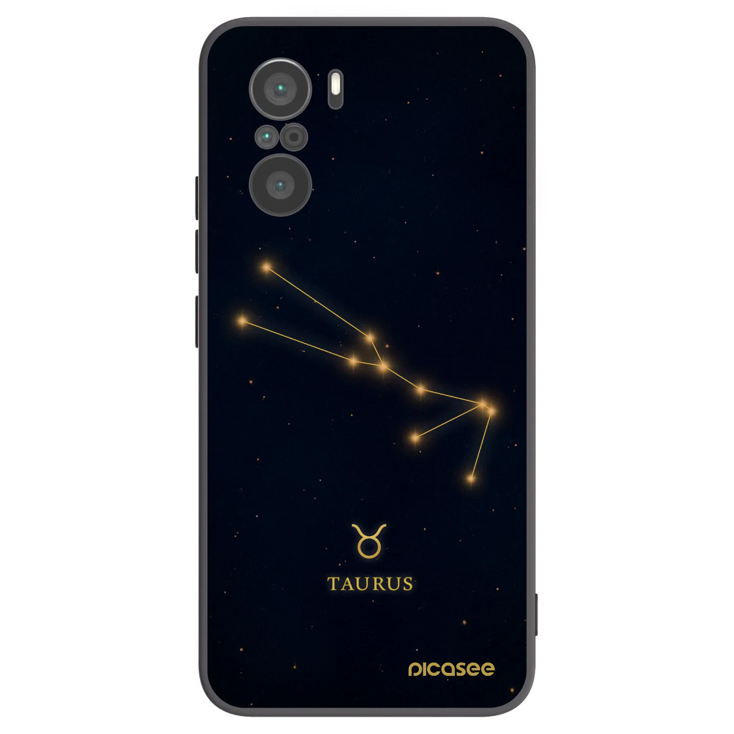 Picasee Μαύρη θήκη σιλικόνης για Xiaomi Poco F3 - TAURUS