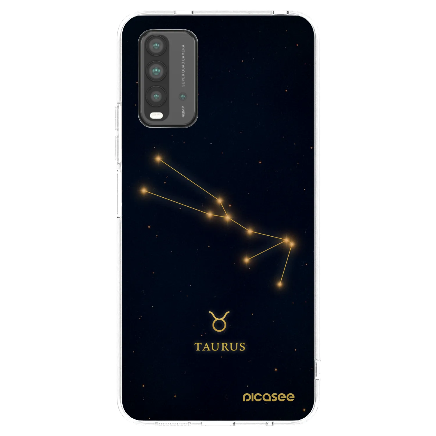Picasee Μαύρη θήκη σιλικόνης για Xiaomi Redmi 9T - TAURUS