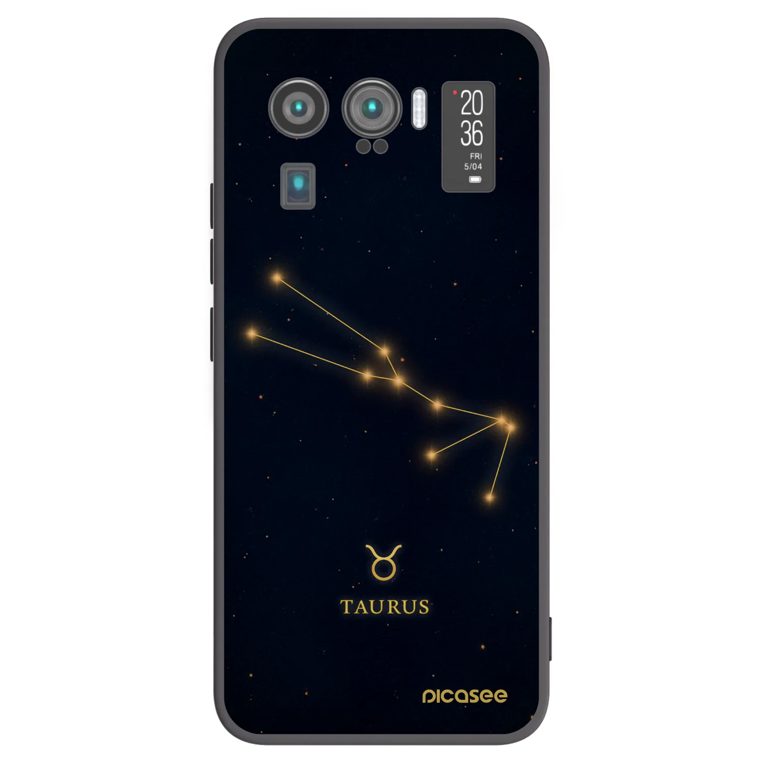 Picasee Μαύρη θήκη σιλικόνης για Xiaomi Mi 11 Ultra - TAURUS