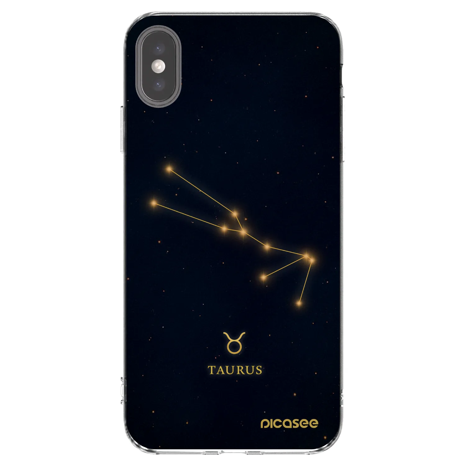 Picasee διαφανής θήκη σιλικόνης Apple iPhone XS Max - TAURUS