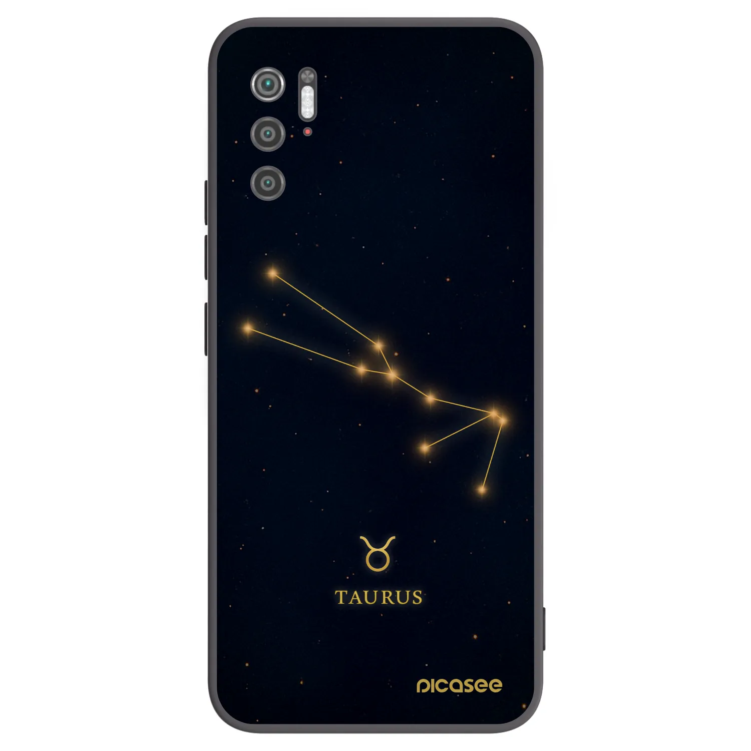 Picasee Μαύρη θήκη σιλικόνης για Xiaomi Poco M3 Pro 5G - TAURUS