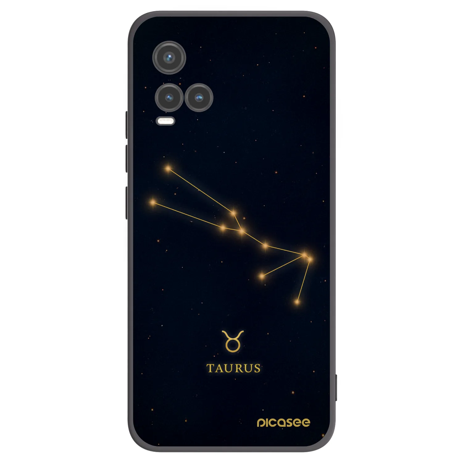 Picasee Μαύρη θήκη σιλικόνης για Vivo Y33s - TAURUS