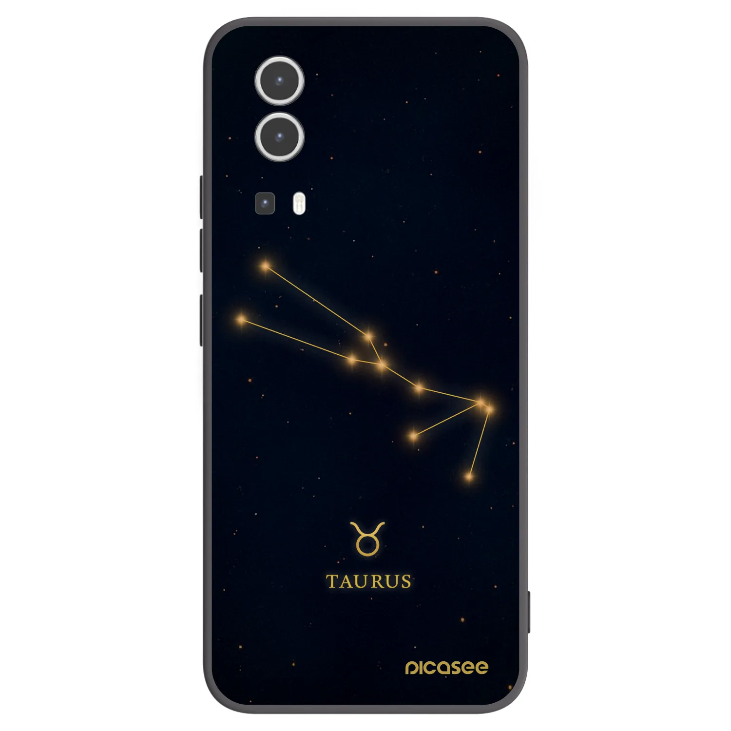 Picasee Μαύρη θήκη σιλικόνης για Vivo Y72 5G - TAURUS