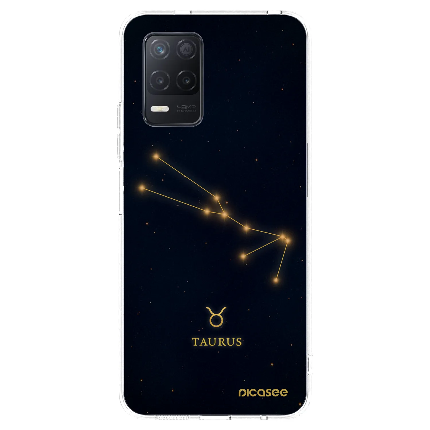 Picasee διαφανής θήκη σιλικόνης Realme 8 5G - TAURUS