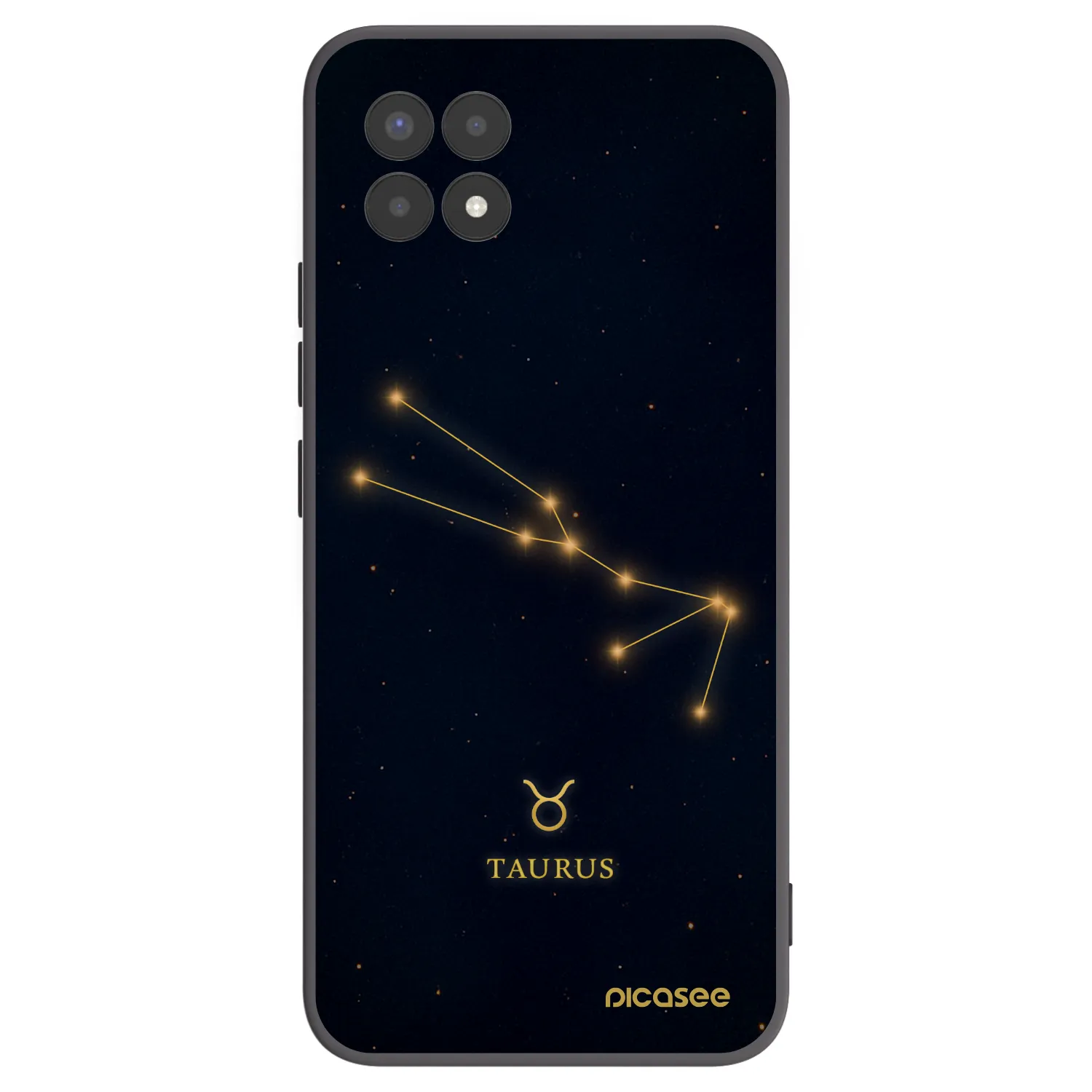 Picasee Μαύρη θήκη σιλικόνης για Realme 8i - TAURUS