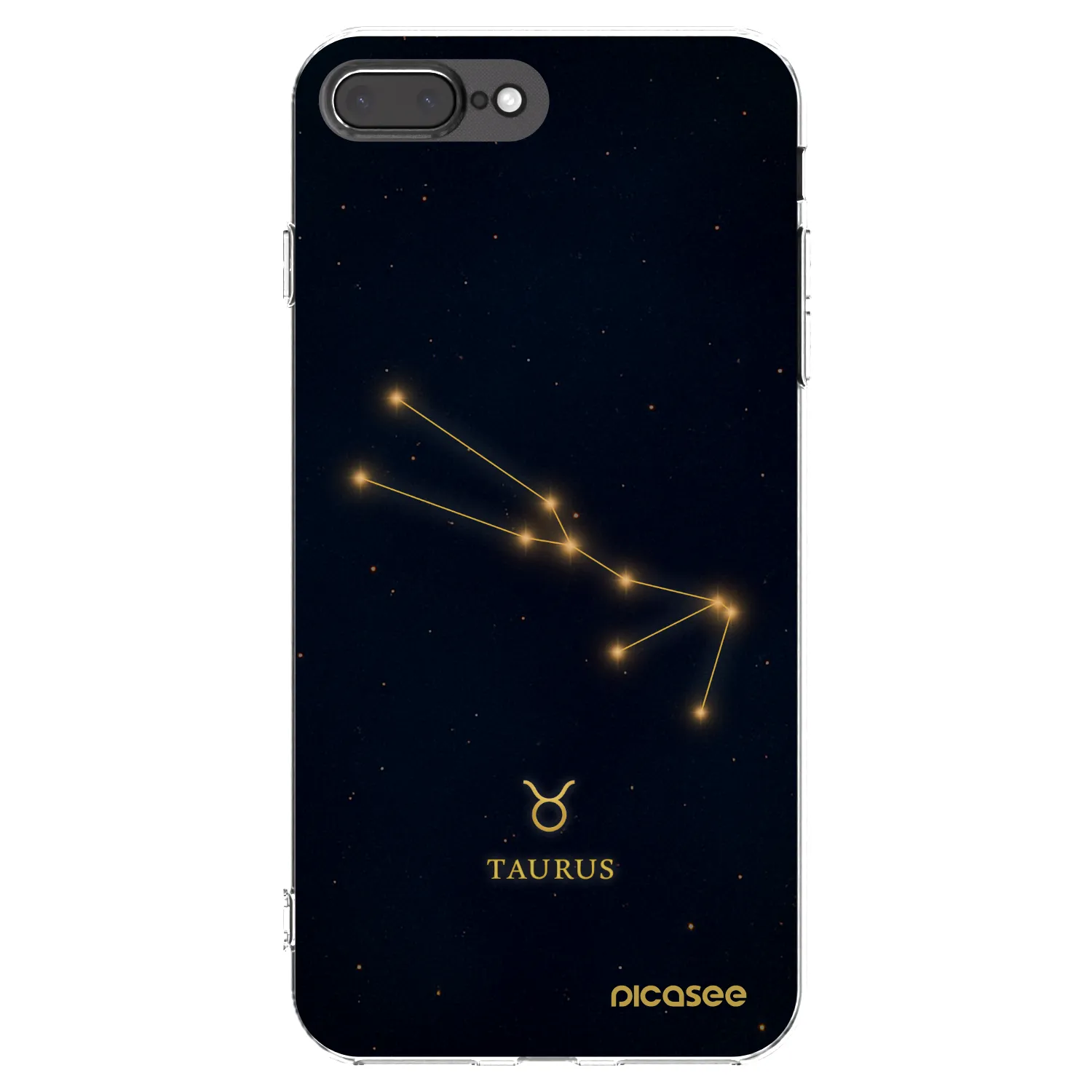 Picasee διαφανής θήκη σιλικόνης Apple iPhone 7 Plus - TAURUS