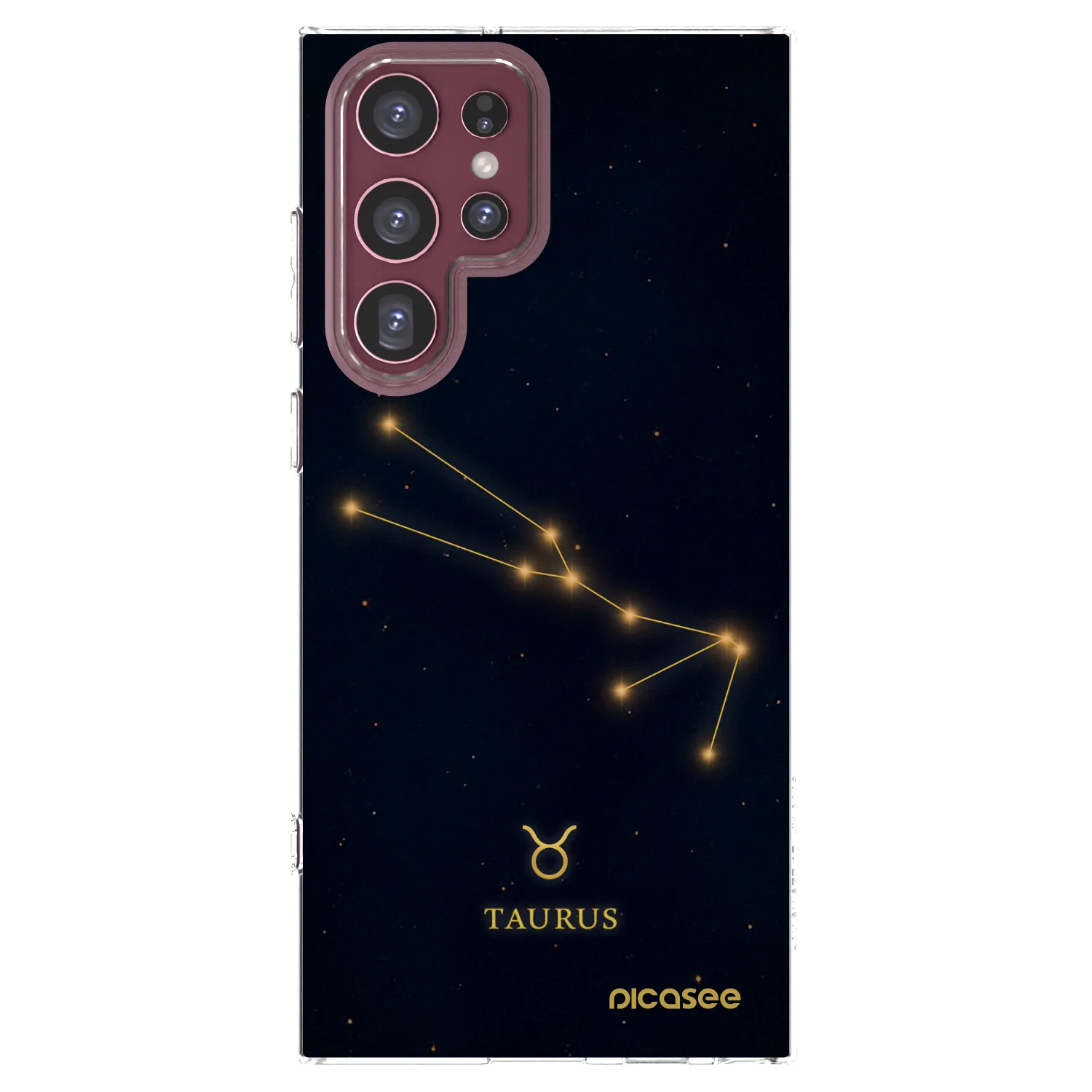 Picasee διαφανής θήκη σιλικόνης Samsung Galaxy S22 Ultra 5G - TAURUS