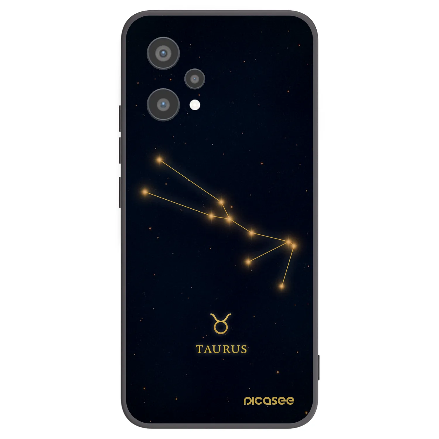 Picasee Μαύρη θήκη σιλικόνης για Realme 9 Pro 5G - TAURUS