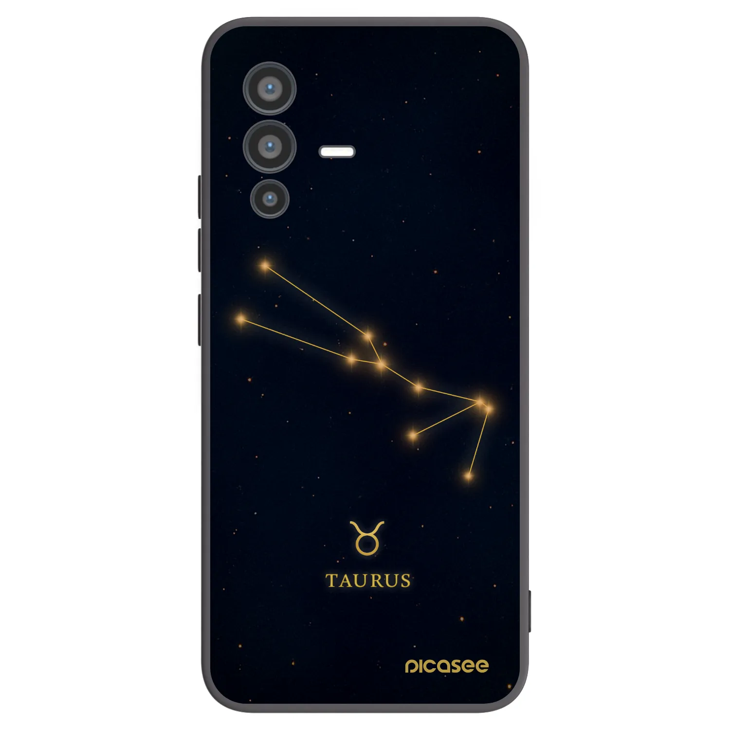 Picasee Μαύρη θήκη σιλικόνης για Vivo V23 5G - TAURUS