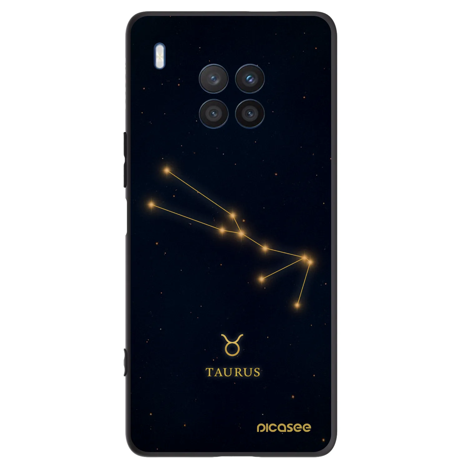 Picasee Μαύρη θήκη σιλικόνης για Honor 50 Lite - TAURUS