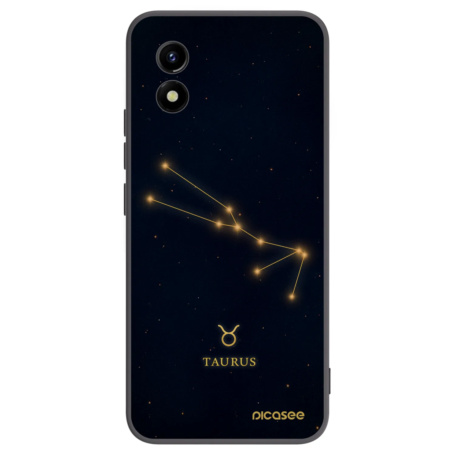 Picasee Μαύρη θήκη σιλικόνης για Vivo Y01 - TAURUS
