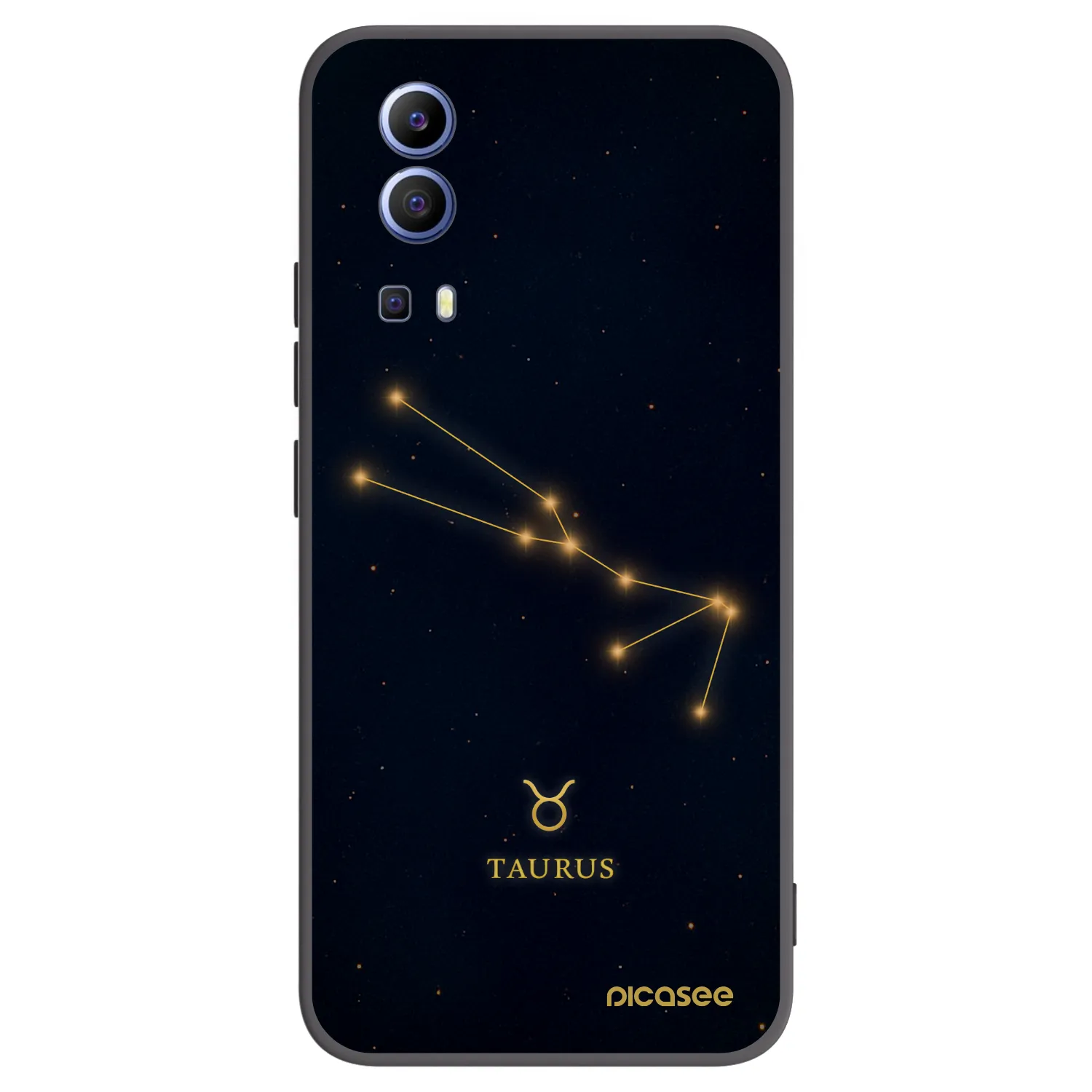 Picasee Μαύρη θήκη σιλικόνης για Vivo Y52 5G - TAURUS