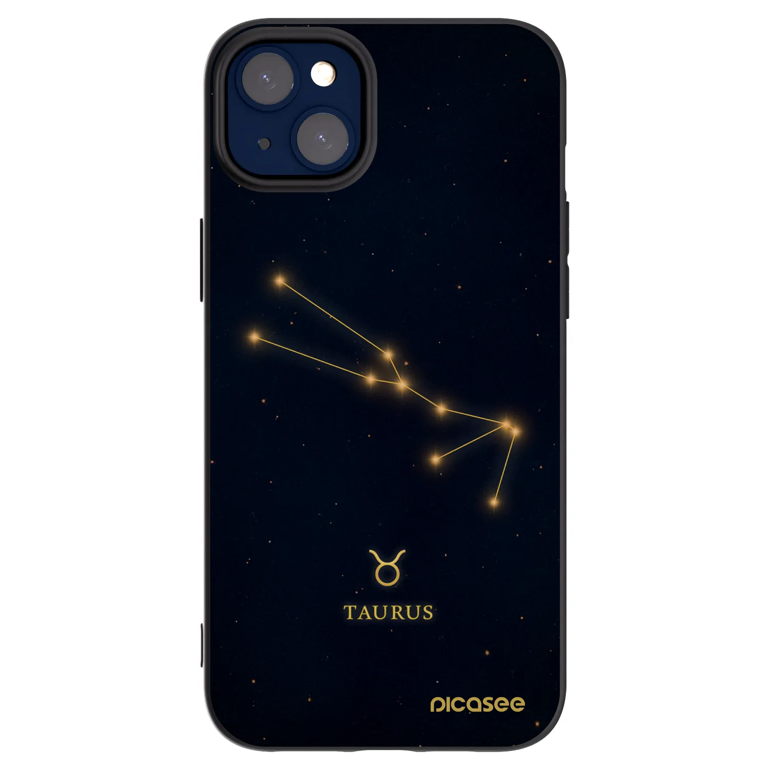 Picasee Μαύρη θήκη σιλικόνης για Apple iPhone 14 Plus - TAURUS
