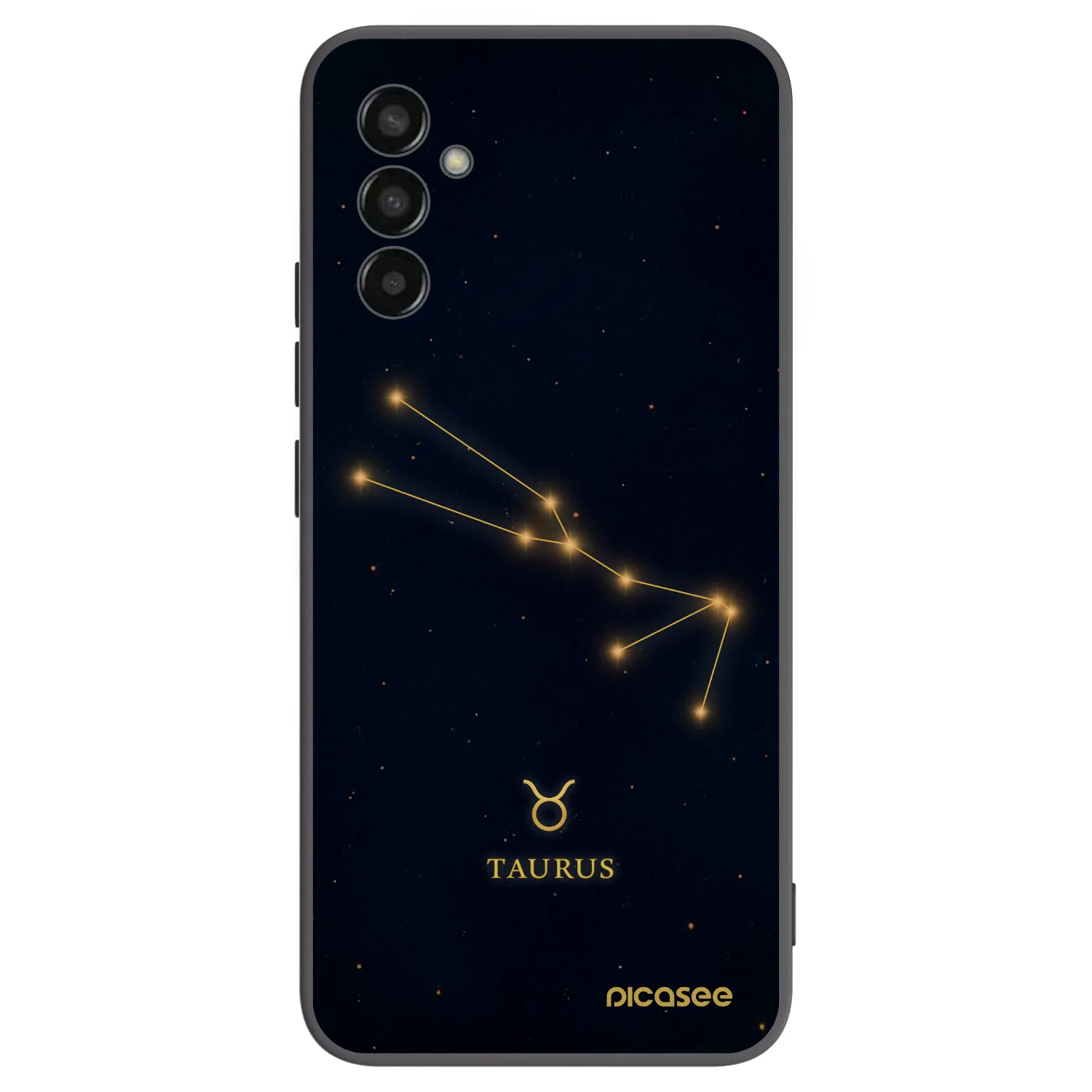 Picasee Μαύρη θήκη σιλικόνης για Samsung Galaxy M13 M135F - TAURUS