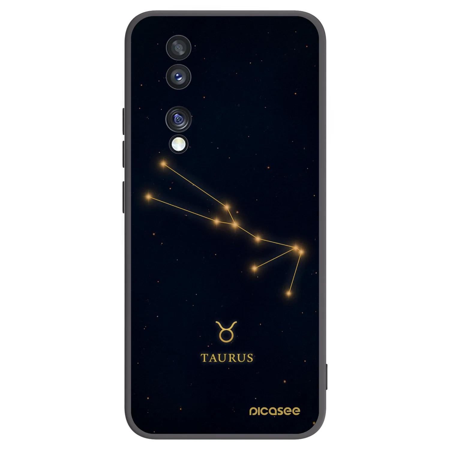 Picasee Μαύρη θήκη σιλικόνης για Honor 70 - TAURUS