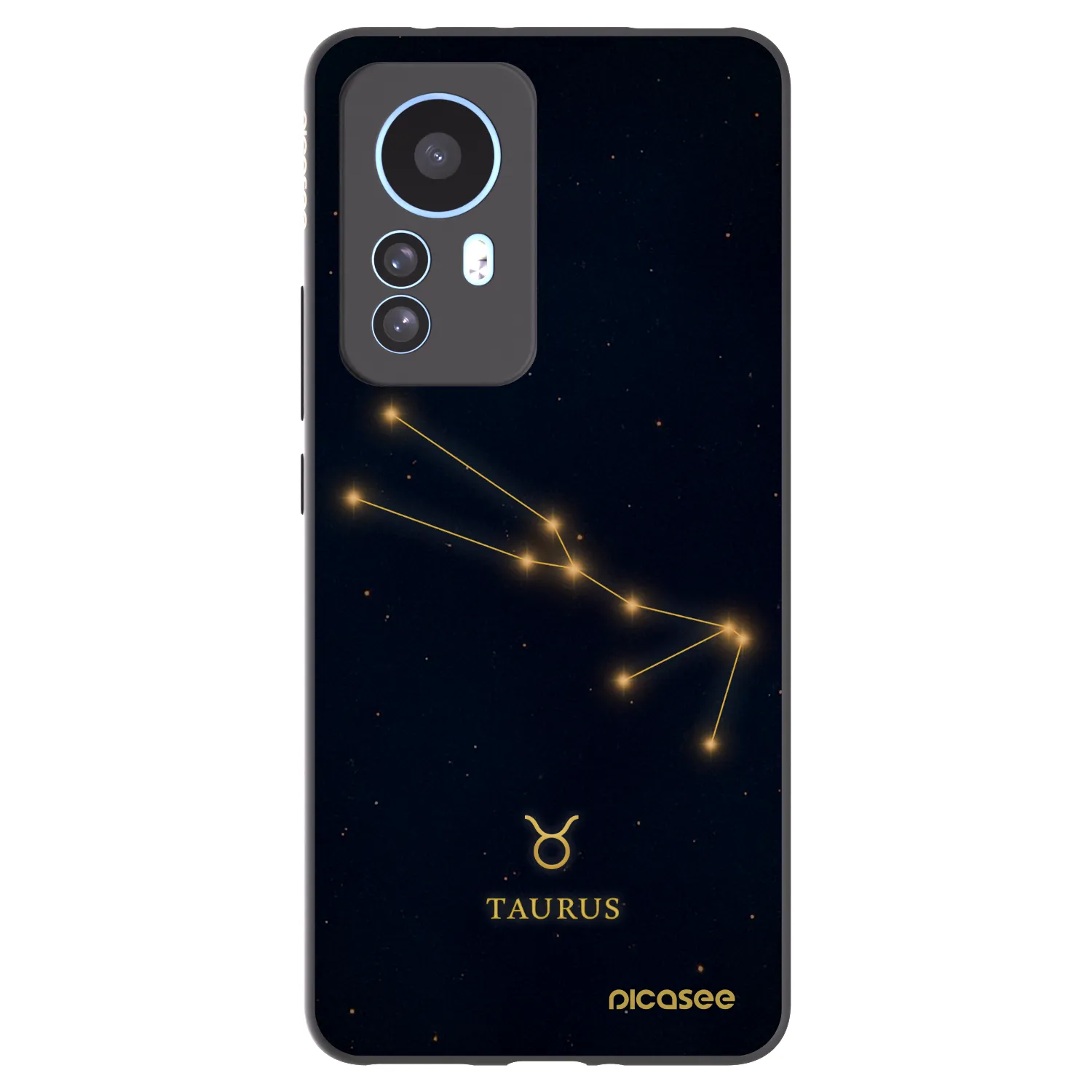 Picasee Μαύρη θήκη σιλικόνης για Xiaomi 12T Pro - TAURUS