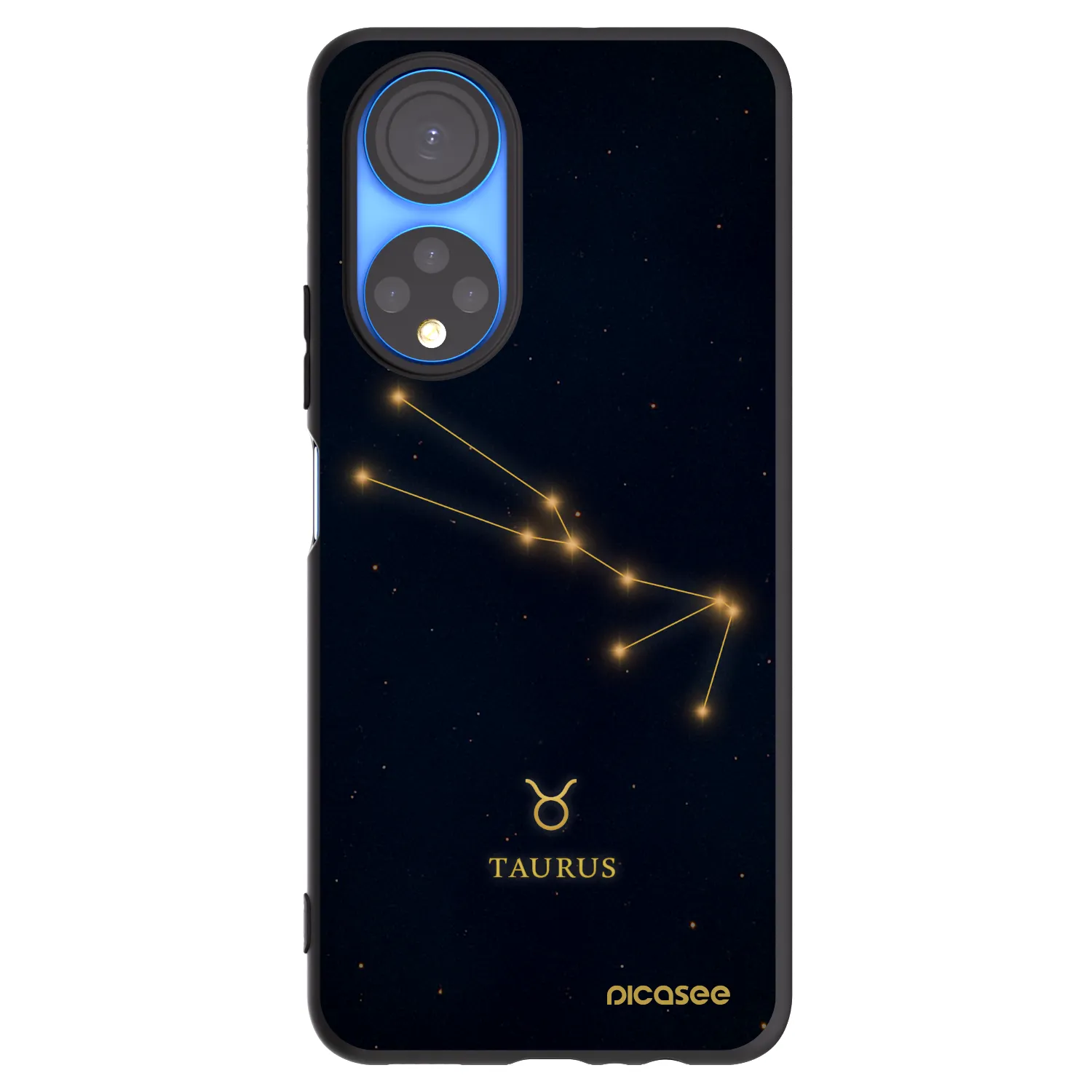 Picasee Μαύρη θήκη σιλικόνης για Honor X7 - TAURUS
