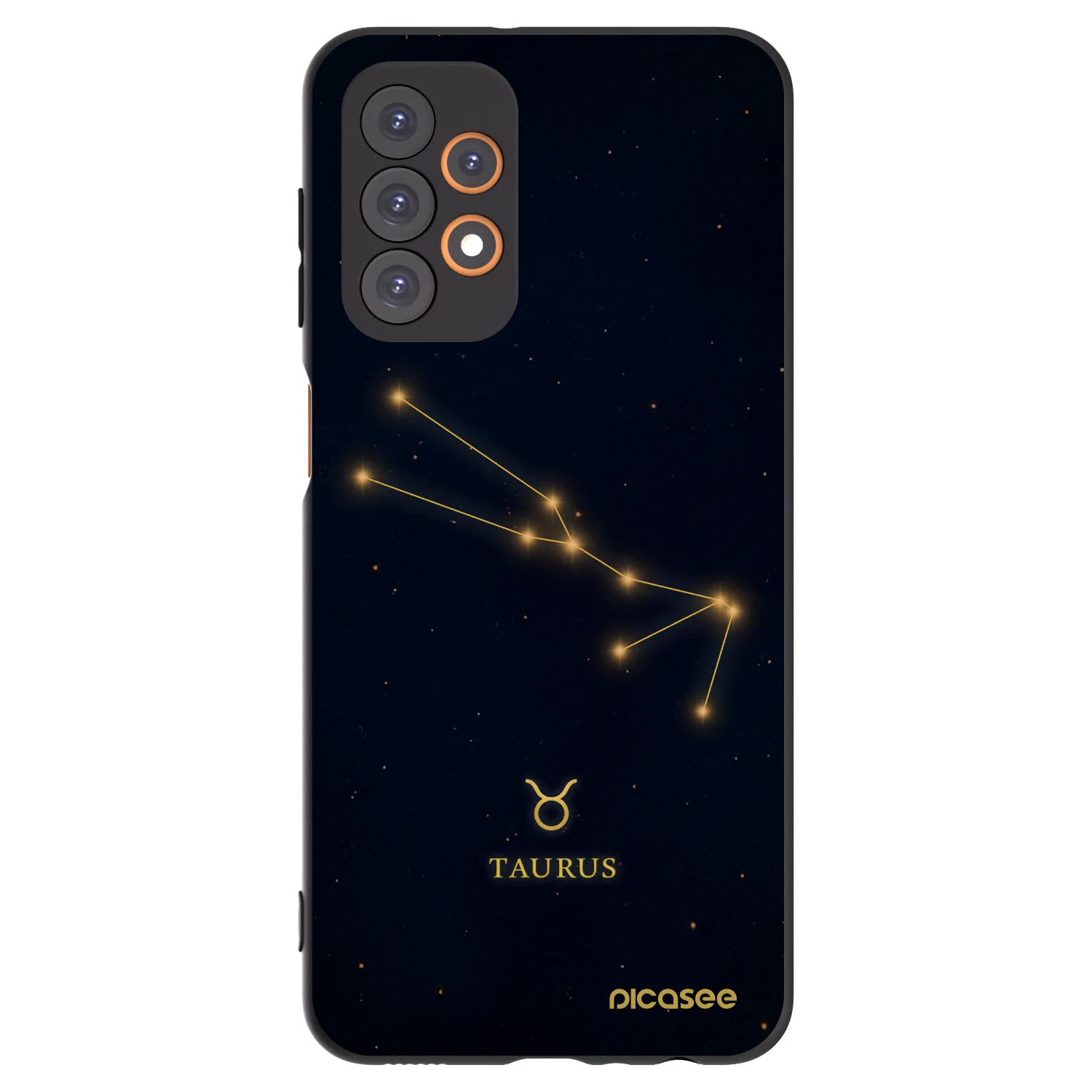 Picasee Μαύρη θήκη σιλικόνης για Samsung Galaxy A23 A235F 4G - TAURUS