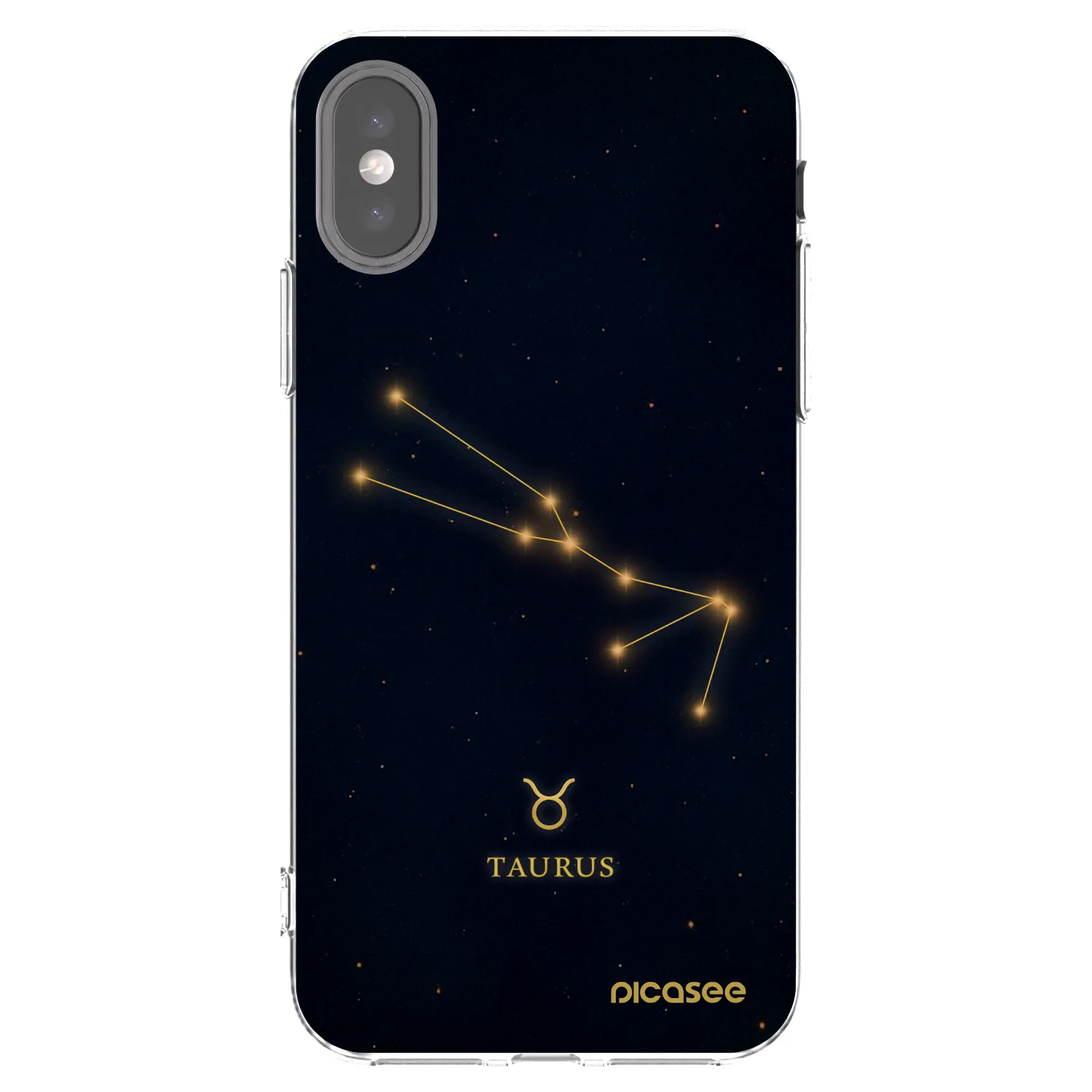 Picasee διαφανής θήκη σιλικόνης Apple iPhone X/XS - TAURUS