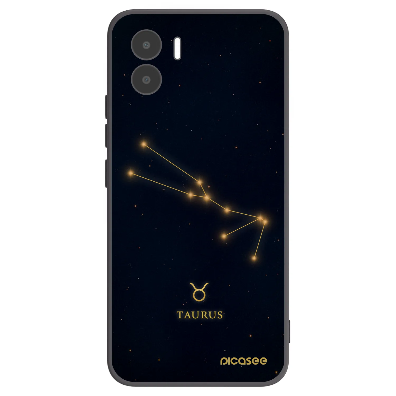 Picasee Μαύρη θήκη σιλικόνης για Xiaomi Redmi A1 - TAURUS