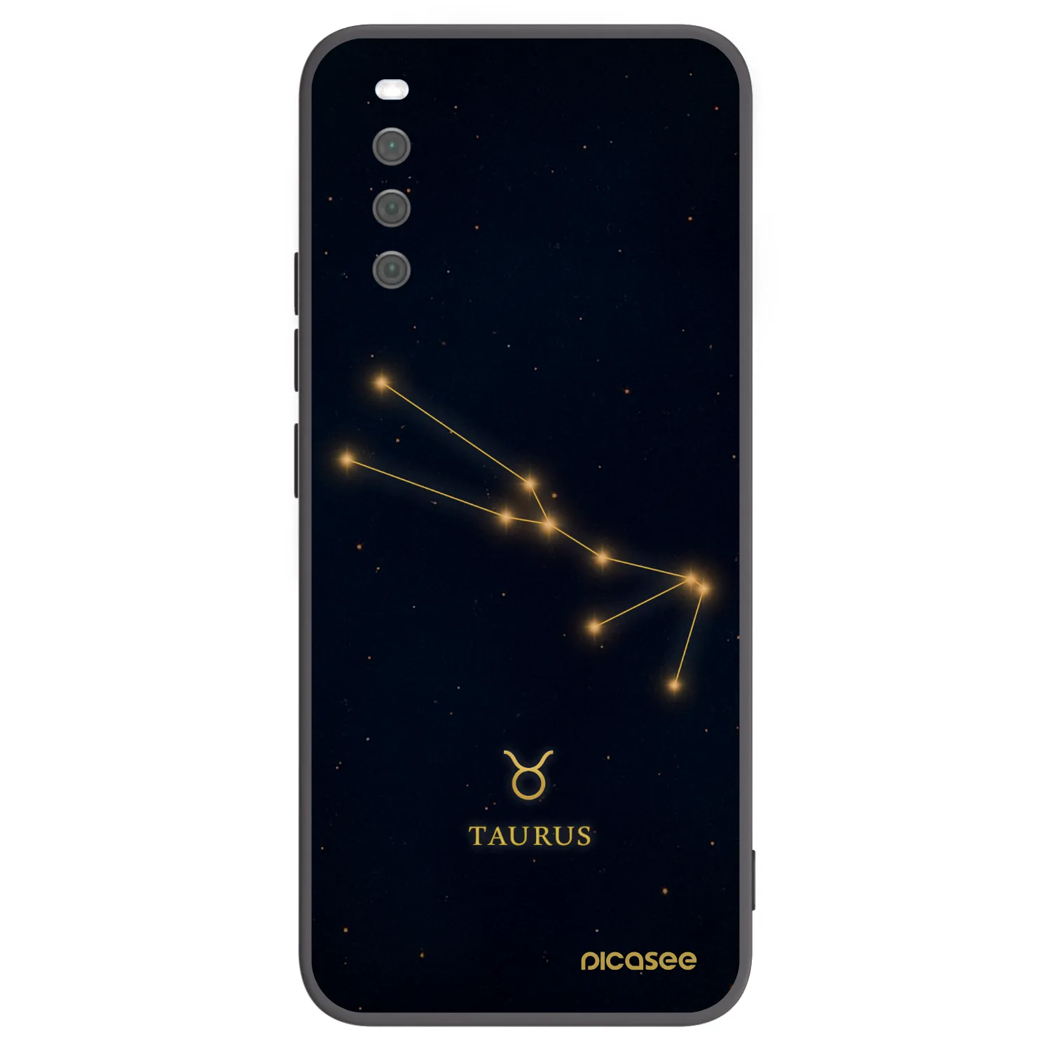 Picasee Μαύρη θήκη σιλικόνης για Sony Xperia 10 III - TAURUS