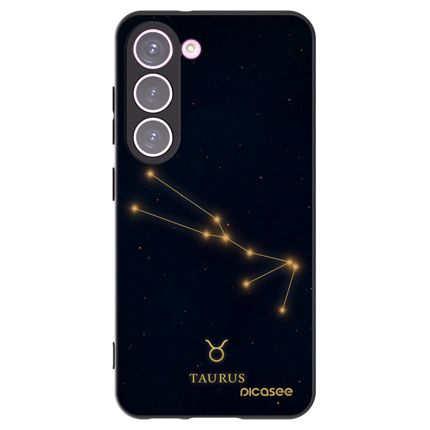 Picasee Μαύρη θήκη σιλικόνης για Samsung Galaxy S23 5G - TAURUS