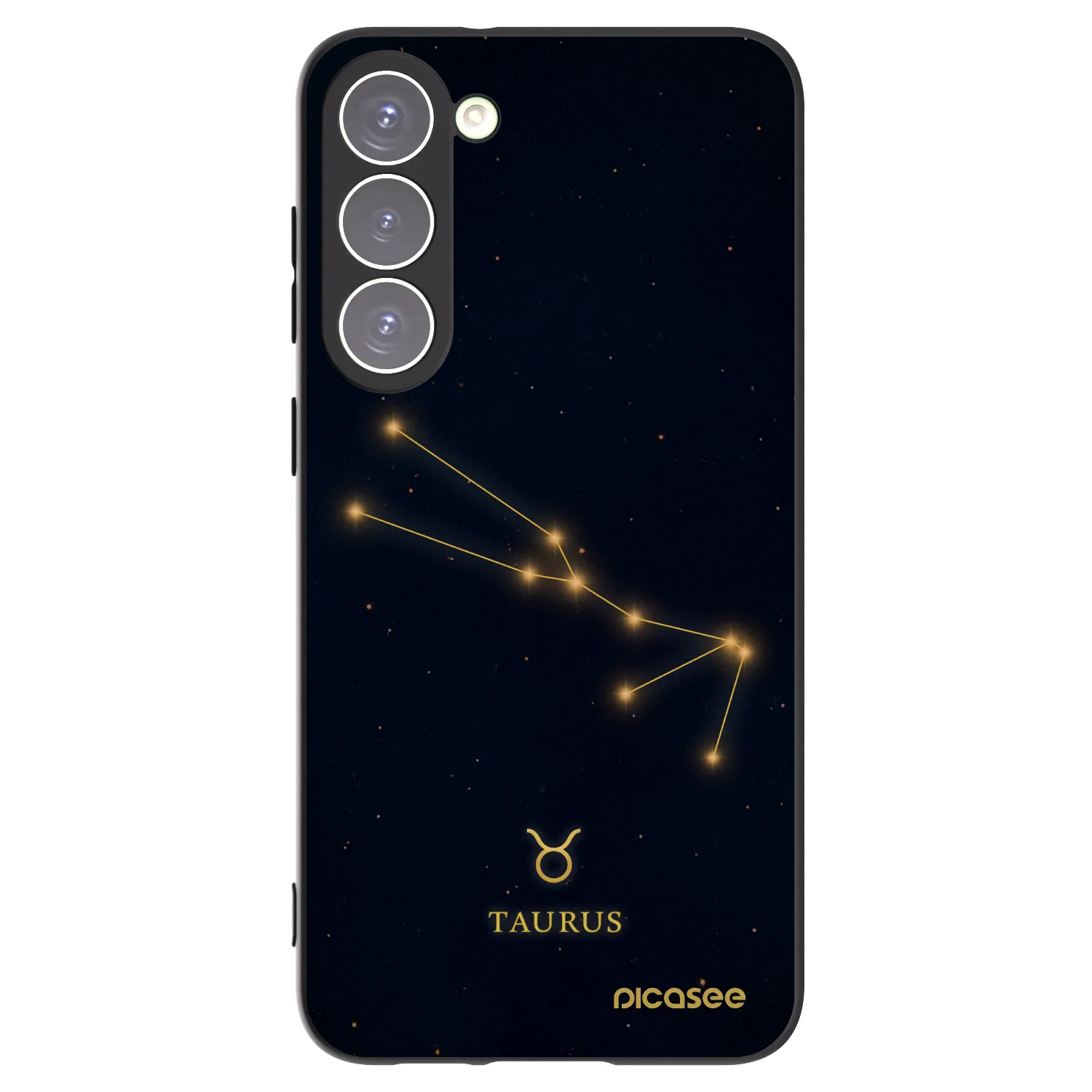 Picasee Μαύρη θήκη σιλικόνης για Samsung Galaxy S23+ 5G - TAURUS