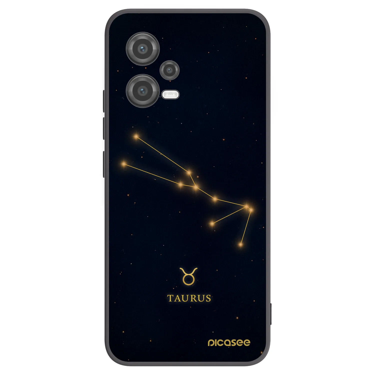 Picasee Μαύρη θήκη σιλικόνης για Xiaomi Poco X5 - TAURUS