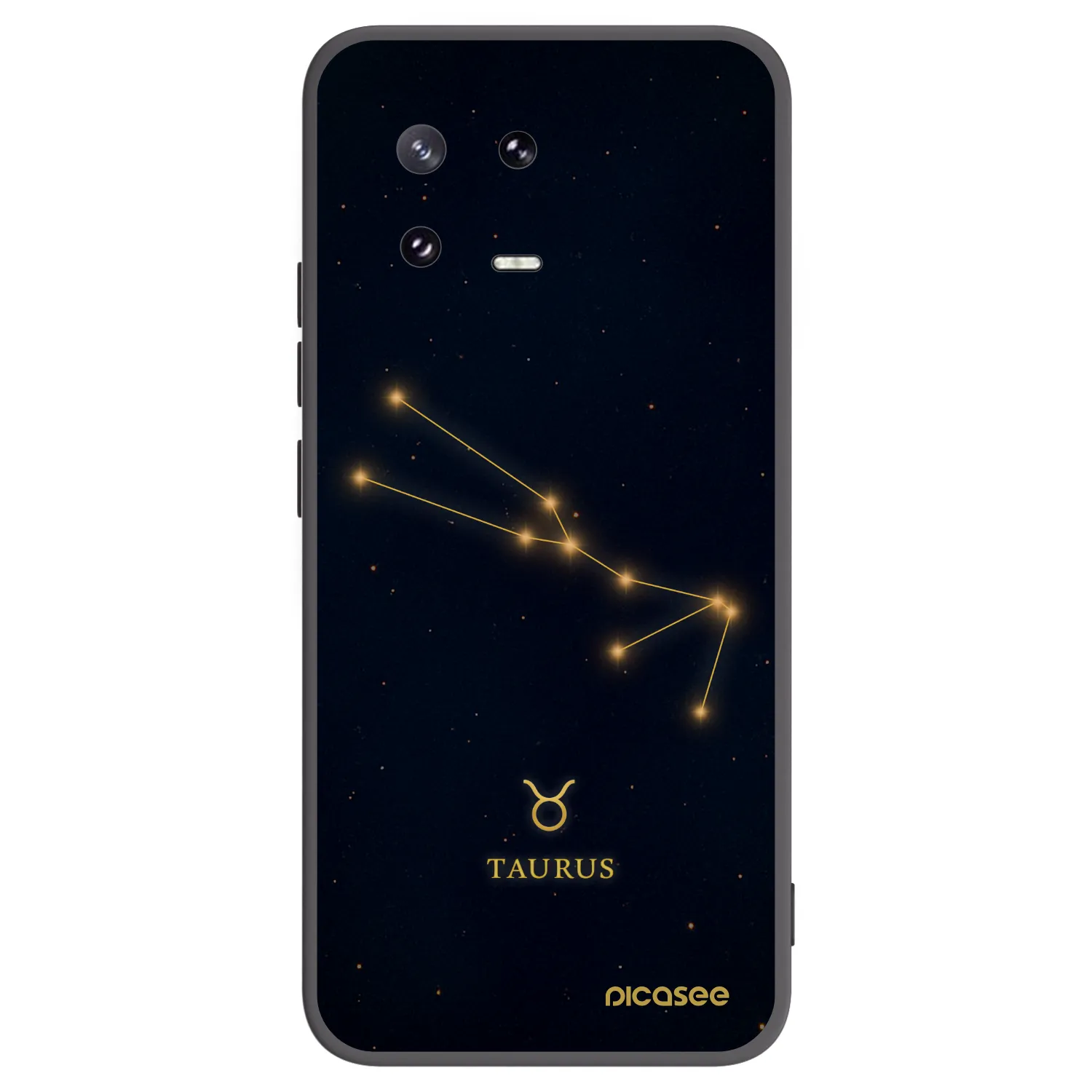 Picasee Μαύρη θήκη σιλικόνης για Xiaomi 13 Pro - TAURUS